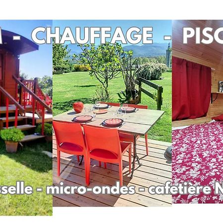 منزل الضيف Villeneuve-de-Rivière  في La Roulotte Du Cagire - 4 Pers - Pyrenees المظهر الخارجي الصورة